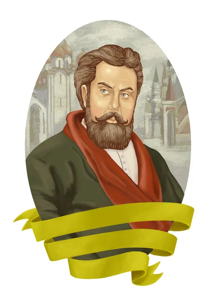 Modest Mussorgsky  illustration  digital painting — 图库照片